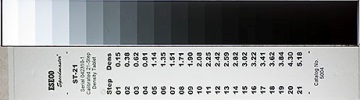 Density Comparison Strip - ESECO  21 Step w/Certificate